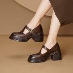 Handcrafted Luxury Genuine Leather Women's Shoes Elegance(Edsl3106)
