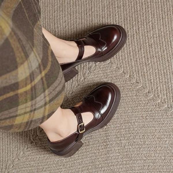 Elegant Handmade Leather Women’s Shoes of Superior Craftsmanship(Edsl3112)