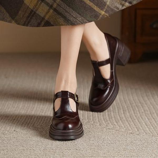 Elegant Handmade Leather Women’s Shoes of Superior Craftsmanship(Edsl3112)