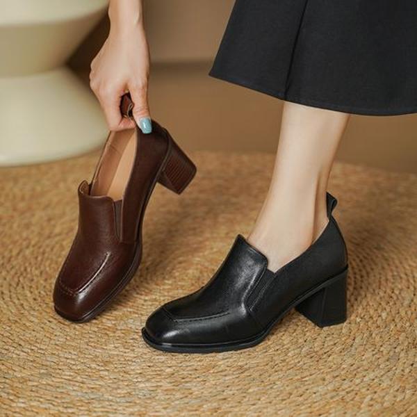 Handcrafted Luxury Leather Shoes for Elegant Women(Edsl3103)