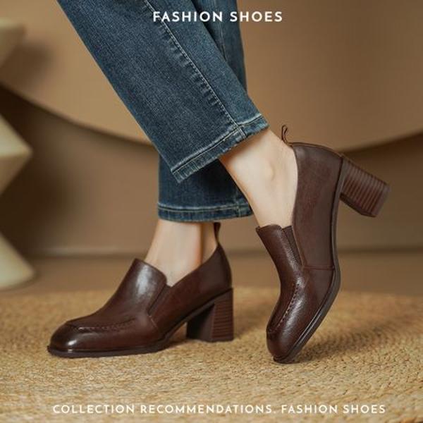 Handcrafted Luxury Leather Shoes for Elegant Women(Edsl3103)