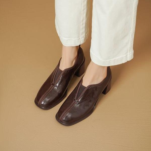 Exquisite Handcrafted Leather Women's Shoes: Elegance Meets Luxury Craftsmanship(Edsl3097)