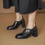 Exquisite Handcrafted Leather Women's Shoes: Elegance Meets Luxury Craftsmanship(Edsl3097)