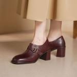 Handcrafted Leather Women's Shoes: Elegance Meets Luxury Quality(Edsl3115)