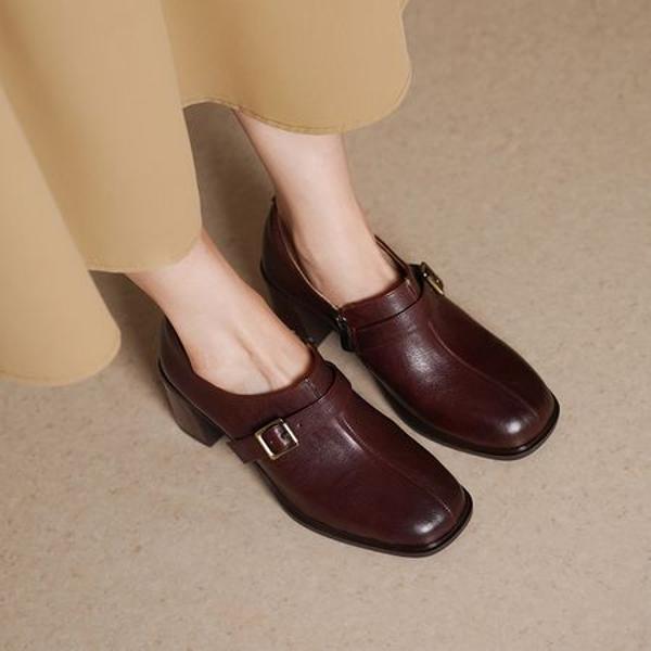 Handcrafted Leather Women's Shoes: Elegance Meets Luxury Quality(Edsl3115)