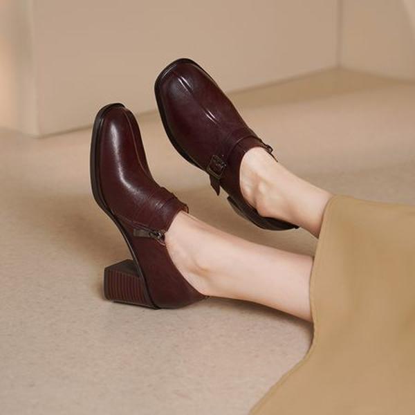 Handcrafted Leather Women's Shoes: Elegance Meets Luxury Quality(Edsl3115)