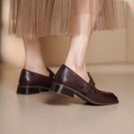 Exquisite Handmade Genuine Leather Women's Shoes: Luxury Craftsmanship & Timeless Elegance(Edsl3109)