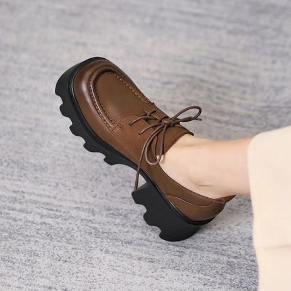 Handcrafted Leather Women's Shoes: Elegance Meets Luxury Quality(EdslG35-1)