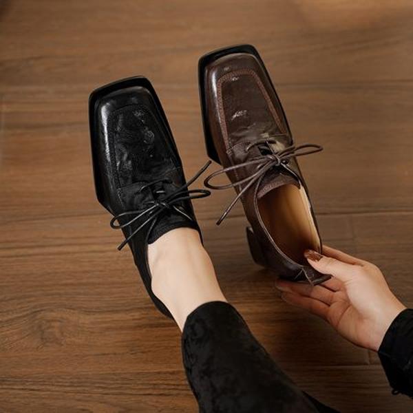 Handcrafted Genuine Leather Women's Shoes: Luxury, Elegance, and Superior Craftsmanship(Edsl3140)