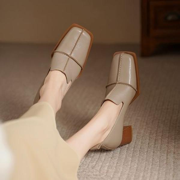 Handcrafted Luxury Leather Women's Shoes: Elegance in Every Stitch(Edsl3142)