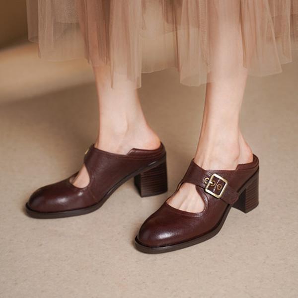 Handcrafted Genuine Leather Women's Shoes: Elegance Meets Exquisite Quality(Edsl3117)