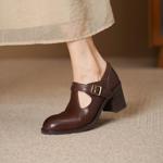 Handcrafted Leather Women's Shoes: Elegance, Luxury, and Superior Craftsmanship(Edsl3119)