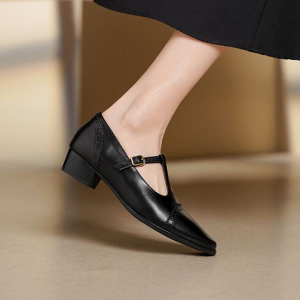 Handcrafted Luxury Leather Women's Shoes, Exquisite Elegance(Edsl3133)