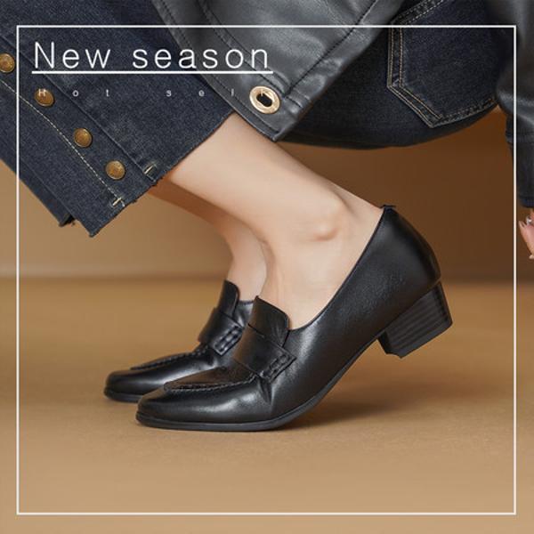 Handcrafted Leather Women's Shoes: Luxurious Elegance with Exquisite Craftsmanship(Edsl3132)