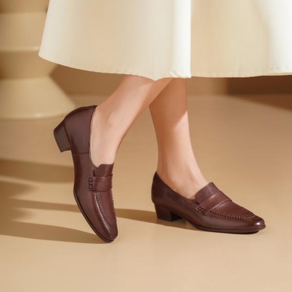 Handcrafted Leather Women's Shoes: Luxurious Elegance with Exquisite Craftsmanship(Edsl3132)
