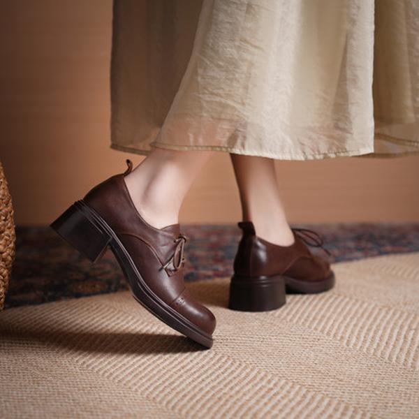 Handcrafted High-End Genuine Leather Women's Shoes(Edsl3172)