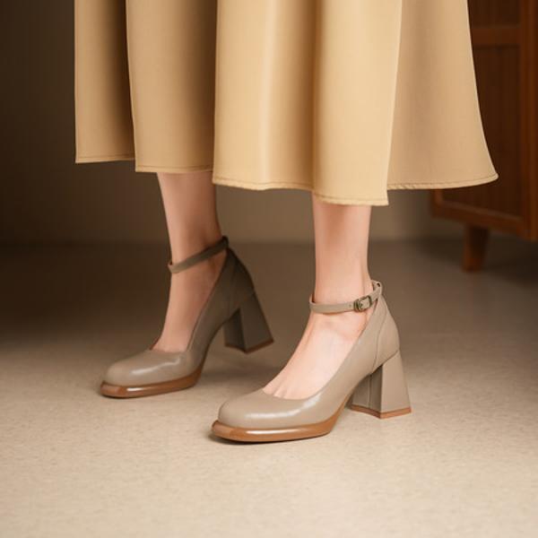 Handcrafted Luxury Leather Women’s Shoes - Elegantly Refined(Edsl3169)