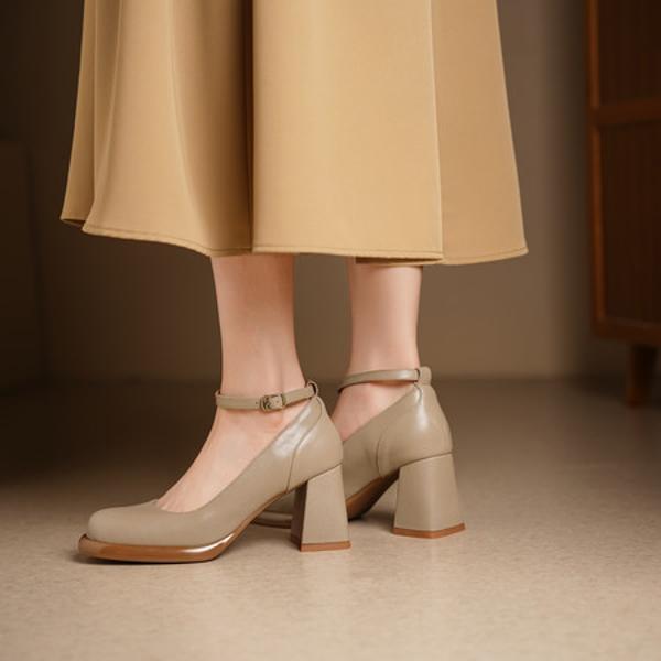 Handcrafted Luxury Leather Women’s Shoes - Elegantly Refined(Edsl3169)