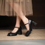 Exquisite Handcrafted Genuine Leather Women's Shoes: Elegance in Every Stitch(Edsl3170)