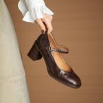 Exquisite Handmade Leather Women's Shoes: Luxury Craftsmanship(Edsl3175)