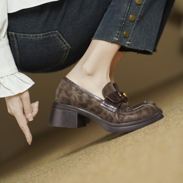 Handcrafted Luxury Leather Women's Shoes of Elegance(Edsl8月-71)