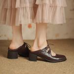 Luxury Handmade Leather Women's Shoes, Exquisite Craftsmanship(Edsl3179)