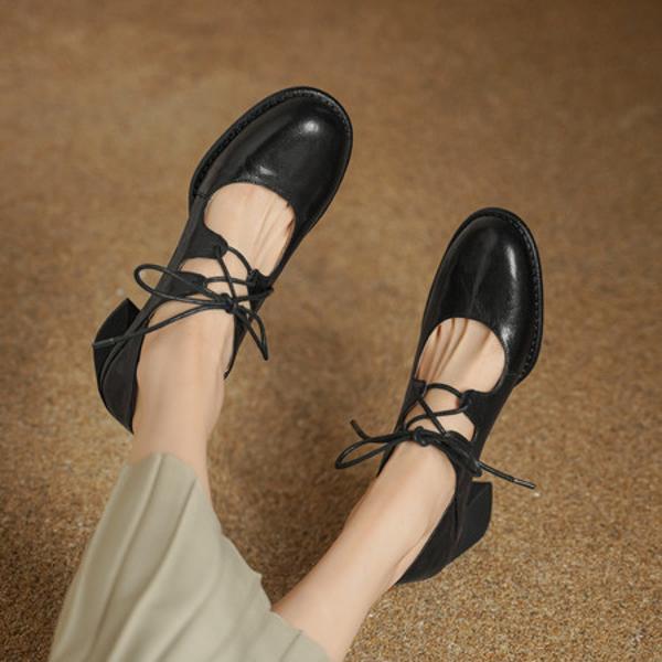 Luxury Handmade Leather Women's Shoes, Exquisite Craftsmanship(Edsl3179)