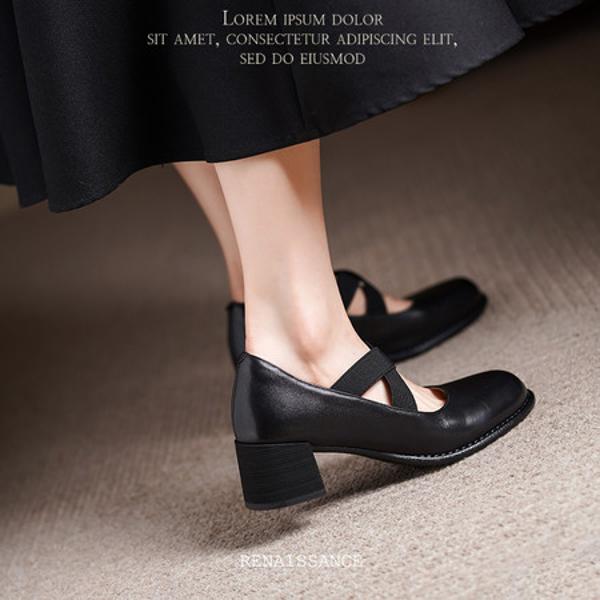 Handcrafted Luxury Leather Women's Shoes for Elegant Style(Edsl3180)