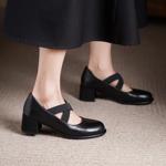 Handcrafted Luxury Leather Women's Shoes for Elegant Style(Edsl3180)