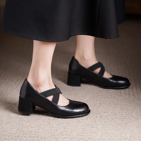 Handcrafted Luxury Leather Women's Shoes for Elegant Style(Edsl3180)