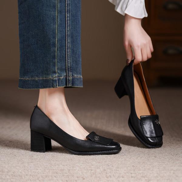 Exquisite Handcrafted Leather Women's Shoes for Elegance and Luxury(Edsl3188)