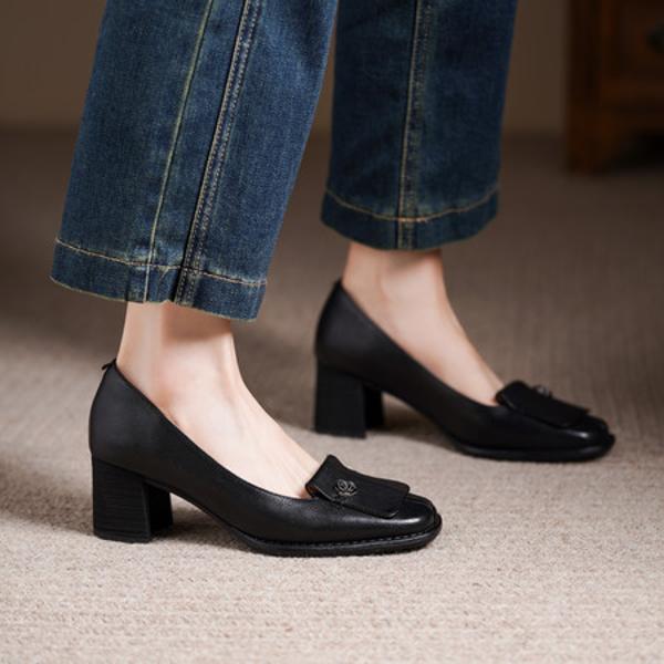 Exquisite Handcrafted Leather Women's Shoes for Elegance and Luxury(Edsl3188)