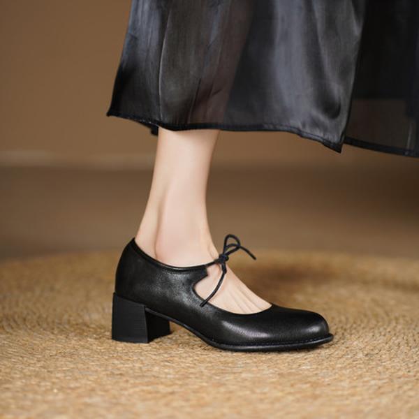 Exquisite Handcrafted Leather Women's Shoes: Luxury & Elegance(Edsl1月-81)