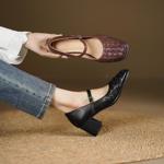 Elegant Handcrafted Genuine Leather Women's Shoes - High-End Craftsmanship(Edsl1月-89)