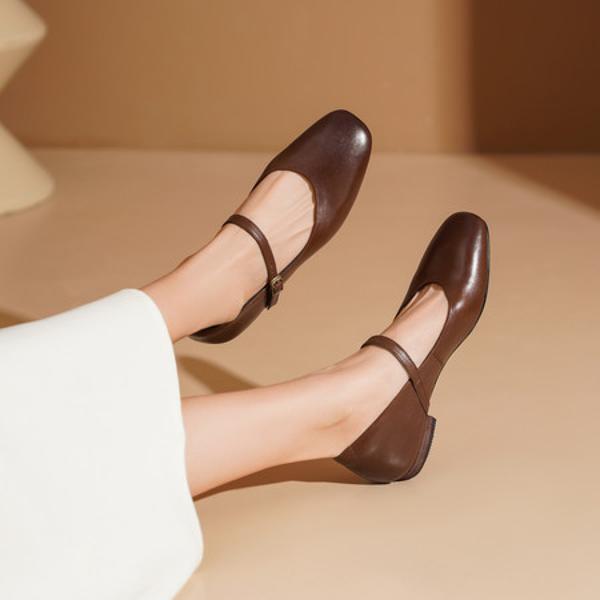 Elegantly Crafted Luxury Leather Handcrafted Women's Shoes(Edsl3127)