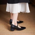 Luxurious Handcrafted Genuine Leather Women's Shoes(Edsl3185)