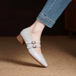 Handcrafted Genuine Leather Women's Shoes - Elegant Luxury with Exquisite Craftsmanship(Edsl3186)