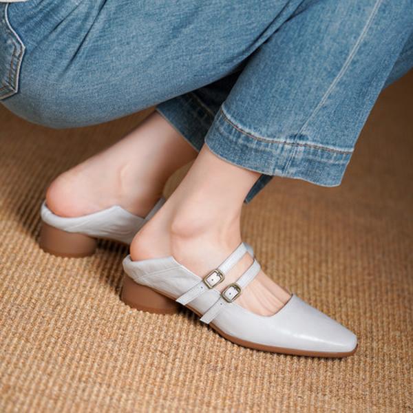 Handcrafted Genuine Leather Women's Shoes - Elegant Luxury with Exquisite Craftsmanship(Edsl3186)