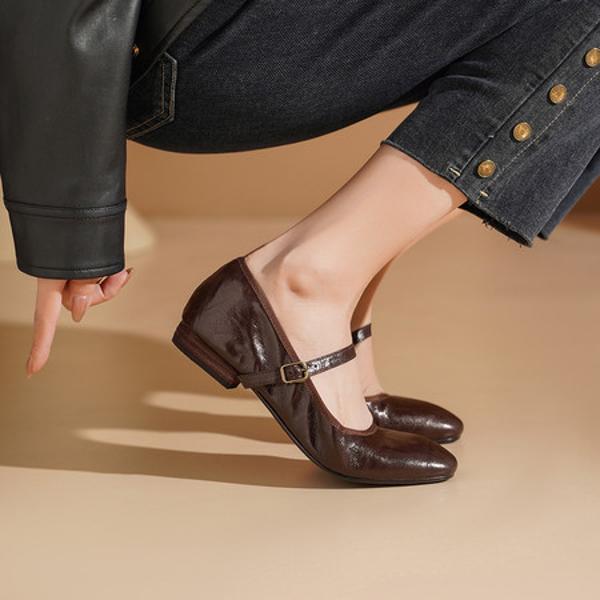 Handcrafted Leather Women's Shoes: Luxury and Elegance(Edsl3128)