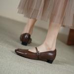 Handcrafted Genuine Leather Women's Shoes: Luxurious Elegance Unleashed(Edsl3203)