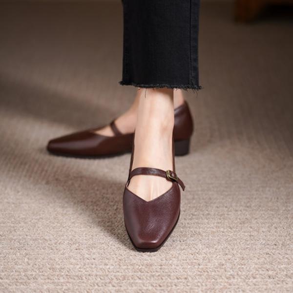 Handcrafted Luxury Leather Women's Shoes: Exquisite Craftsmanship and Elegance(Edsl3183)