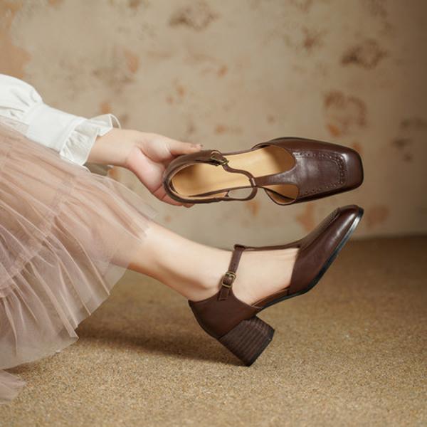 Luxury Handcrafted Leather Women’s Shoes for Elegance(Edsl3197)