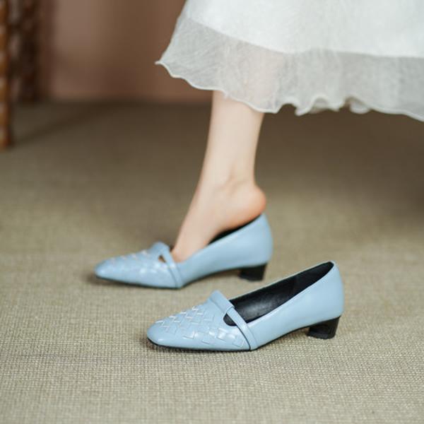 Exquisite Handmade Leather Women's Shoes: A Fusion of High-End Craftsmanship and Elegance.(Edsl3209)