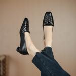 Exquisite Handmade Leather Women's Shoes: A Fusion of High-End Craftsmanship and Elegance.(Edsl3209)