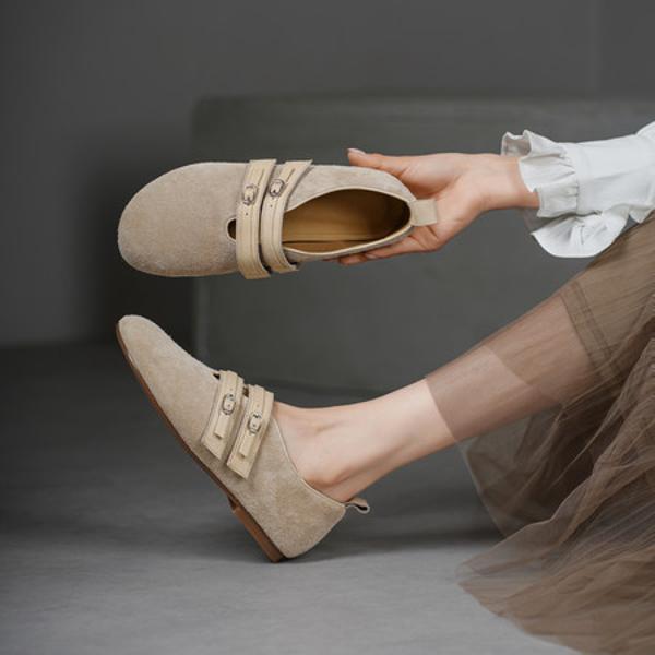 Exquisite Handcrafted Leather Women's Shoes for Timeless Elegance(Edsl3225)