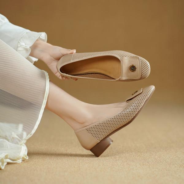 Luxurious Handmade Genuine Leather Women's Shoes: Exquisite Craftsmanship & Timeless Elegance(Edsl2923)