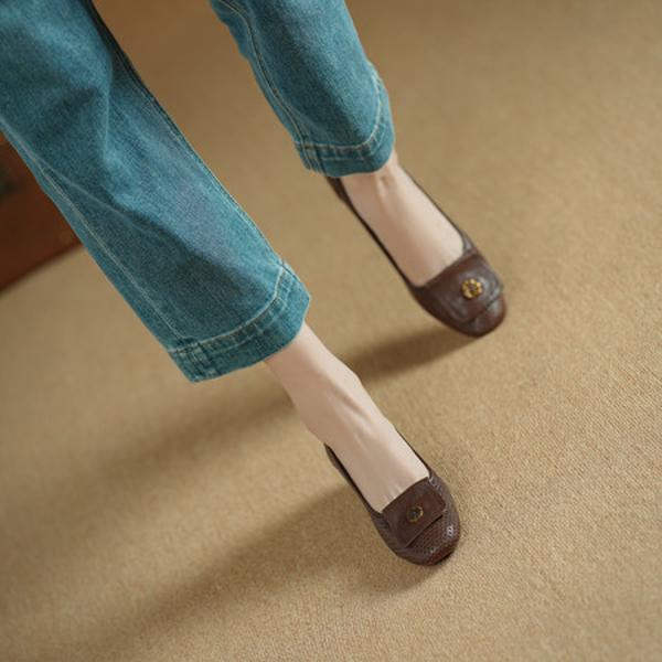 Luxurious Handmade Genuine Leather Women's Shoes: Exquisite Craftsmanship & Timeless Elegance(Edsl2923)