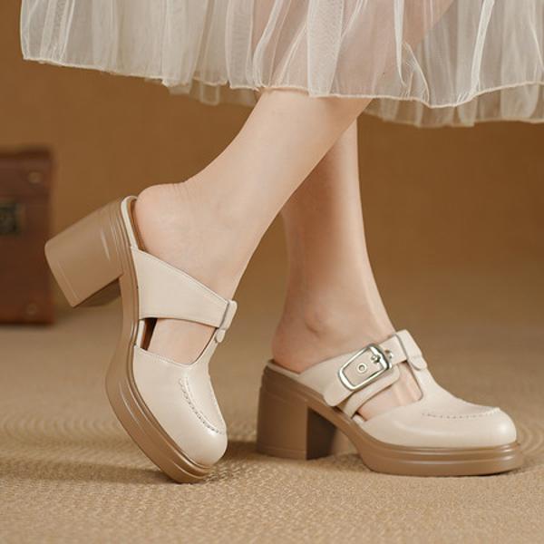 Elegant Handcrafted Leather Women's Shoes with Luxurious Quality and Craftsmanship(Edsl3265)