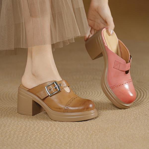 Exquisite Handcrafted Leather Women's Shoes: Luxury and Elegance(Edsl3270)