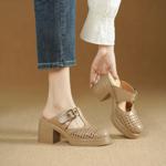 Exquisite Handcrafted Leather Women's Shoes for Elegant Luxe Styling(Edsl3262)